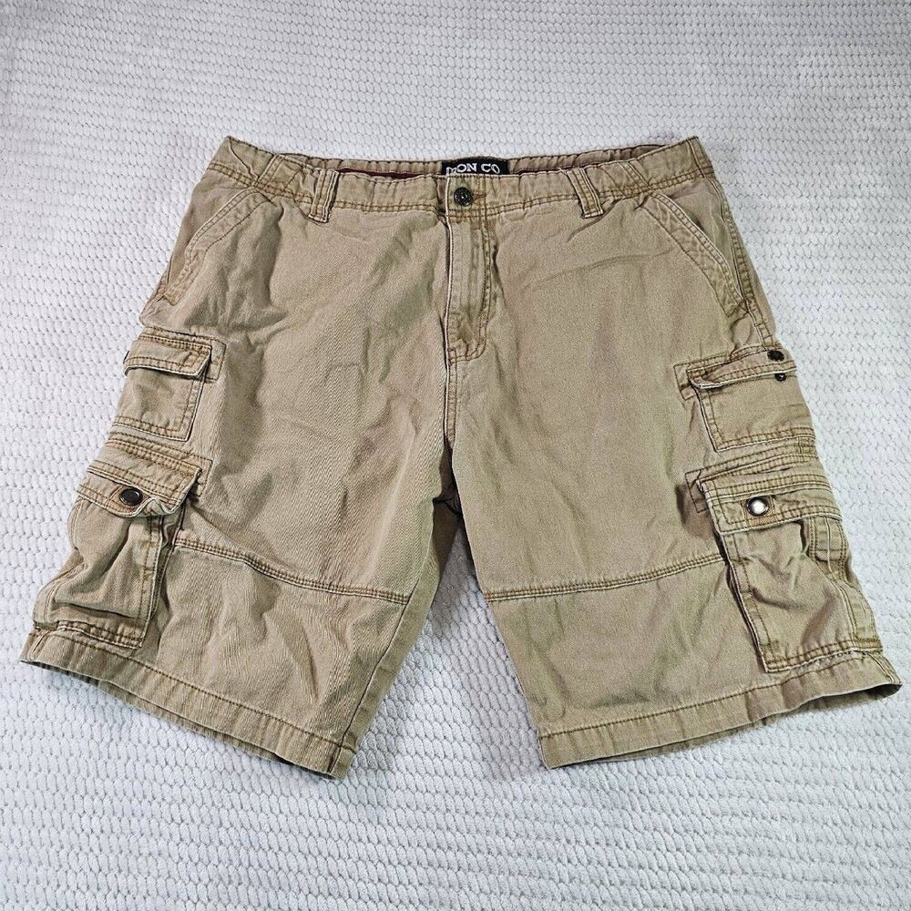 Iron Co Shorts Mens 38 Cargo Tan Casual Outdoor Workwear Hiking